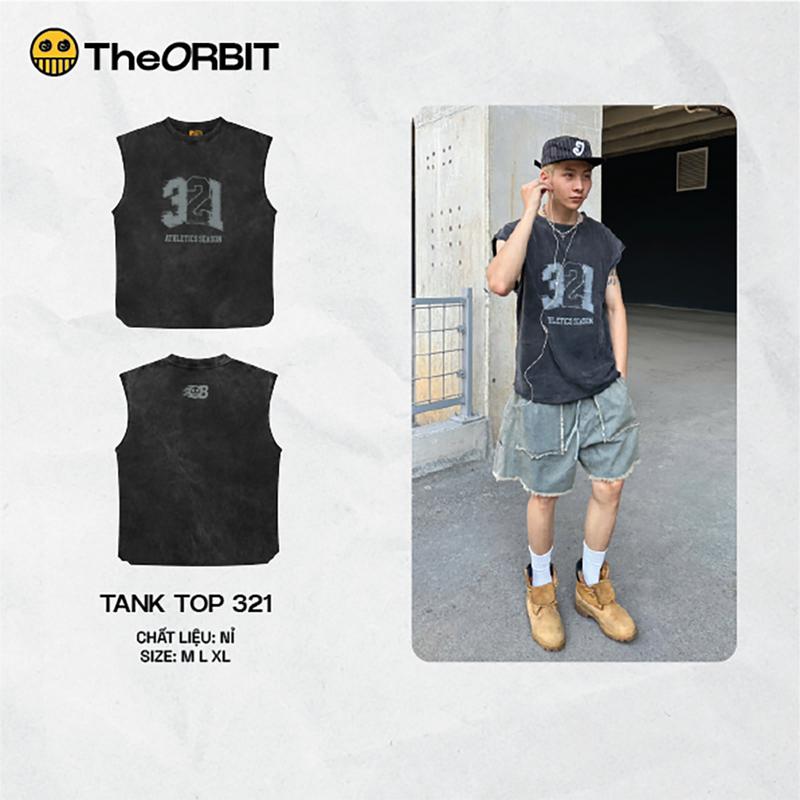 Áo Tank Top Nam Nữ TANK TOP 321 ORBIT cotton co giãn - Local Brand Chính Hãng