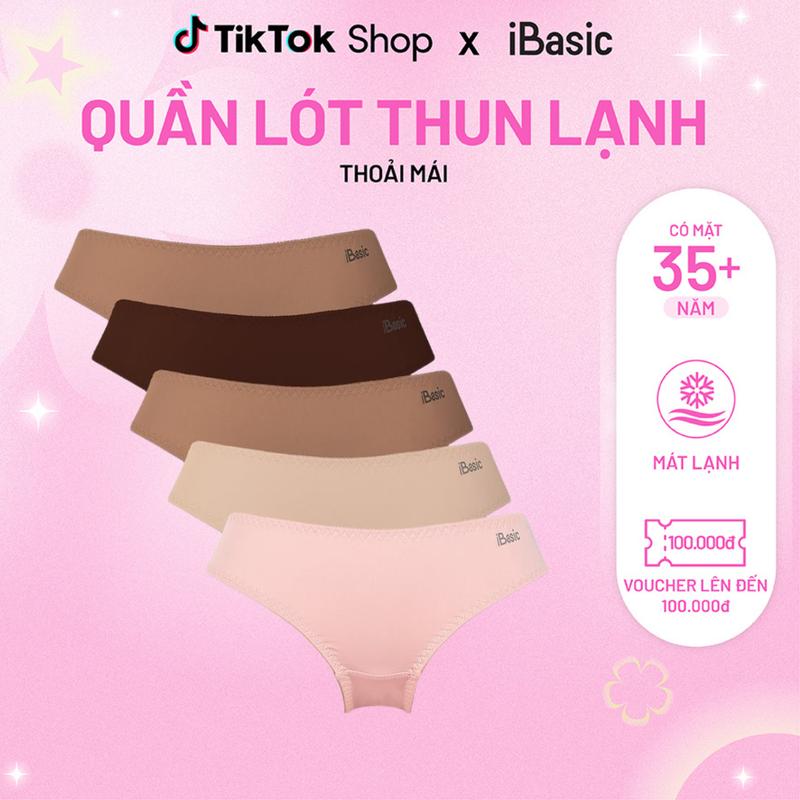 Combo 5 quần lót nữ iBasic thun lạnh Smoothies bikini PANW130 Nhung Women