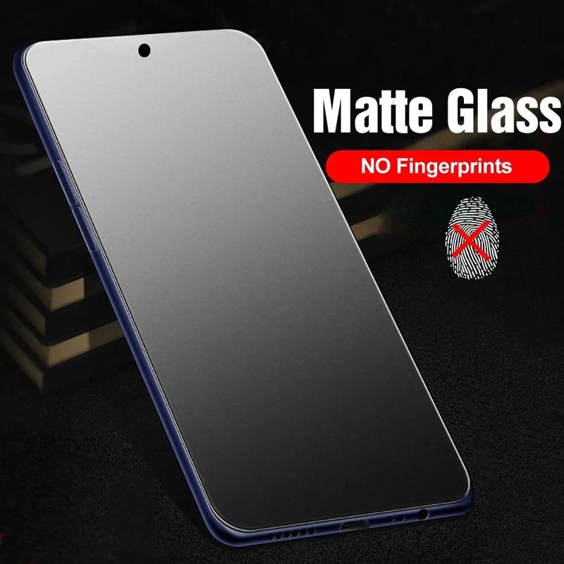 Bảo Vệ Màn Hình Kính Cường Lực Lì Dành Cho Xiaomi Mi 13, 13T, 12, 12T, 11 Lite, 11T, 9 SE, 8, 5G, 4G, 2023, 2022, Nhám, Chống Vân Tay Phụ Kiện