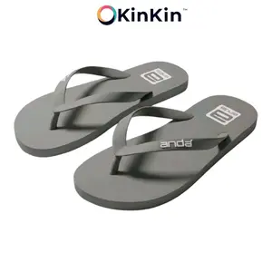Sandal Pria Jepit Ringan Lentur Anti Selip Nyaman  Sendal Pria Kasual Kekinian antiselip ️ abu-abu sandal & sandal jepit