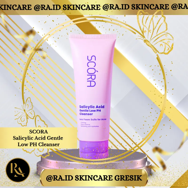 SCORA 1% Salicylic Acid Gentle Low pH Cleanser - Pembersih Wajah Gentle untuk Muka Berminyak dan Bruntusan 0