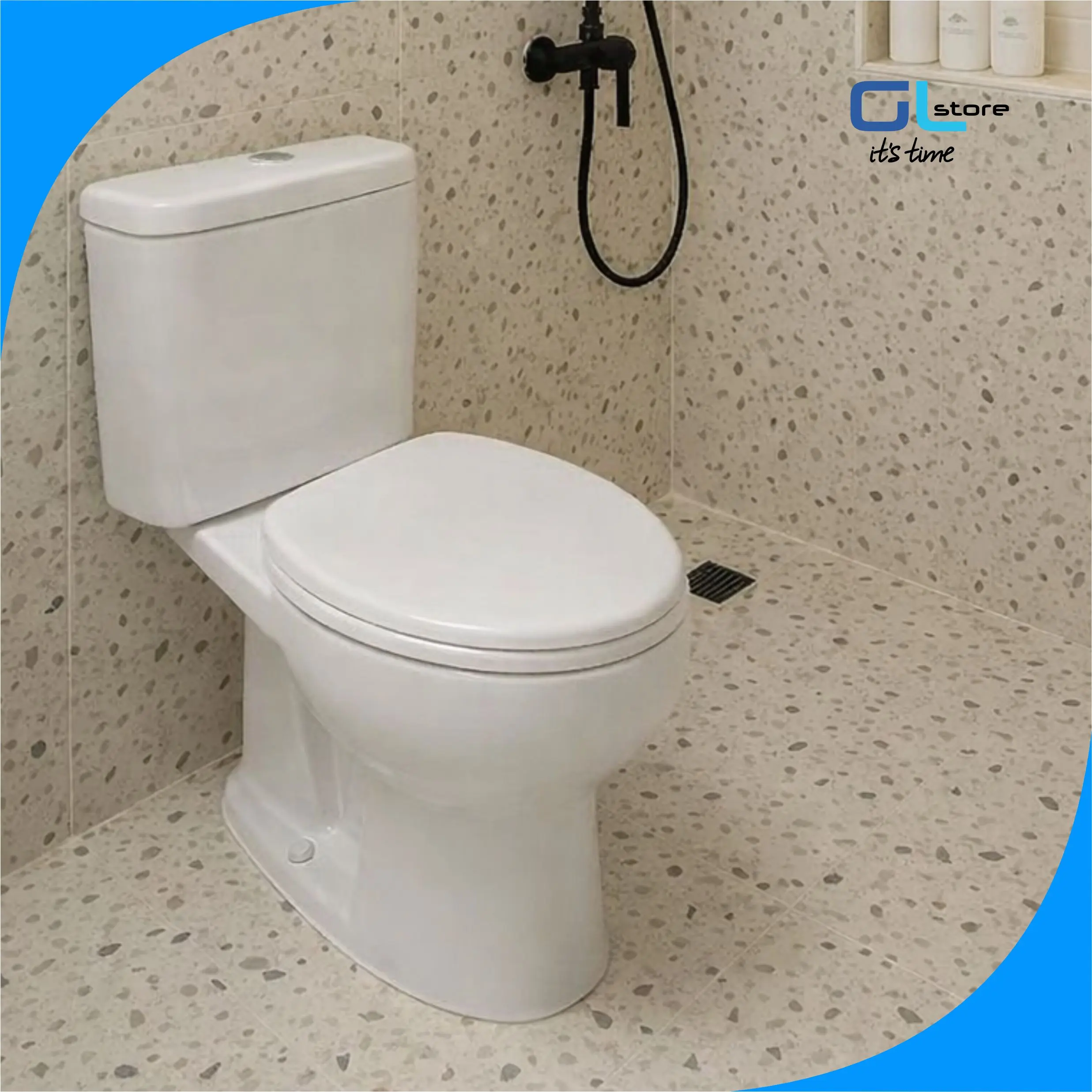 GLS - TOTO Kloset Duduk CW633 Single Flush Putih As 22 Closet Toilet Modern Two Piece CC CW 633 SW633JP