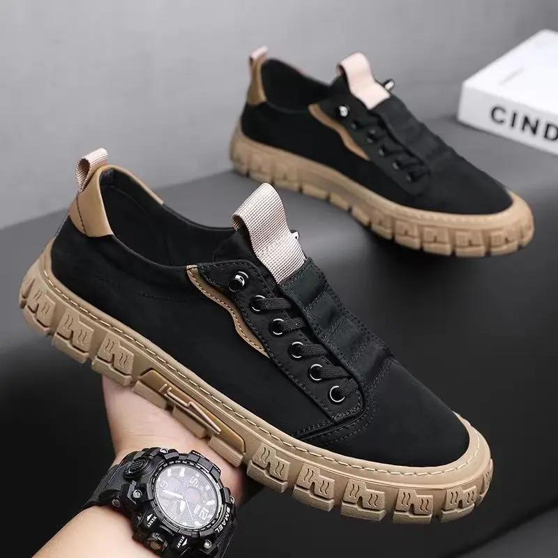 Sepatu Pria Original 2025 Casual Cowok Dewasa Untuk Sport Running Kuliah Sekolah Kasual Kerja Sneakers Hitam A10 3