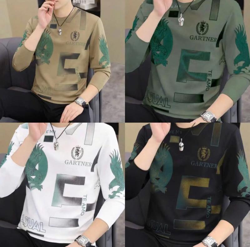 Gartner Combo Áo Thun Dài Tay Nam Họa Tiết In 5D Size 45-85kg Chất Liệu Thun Lạnh Hàn Mềm Mịn Thoáng Mát Thấm Hút Mồ Hôi Thiết Kế Độc Đáo Phù Hợp Mọi Hoạt Động Hàng Ngày