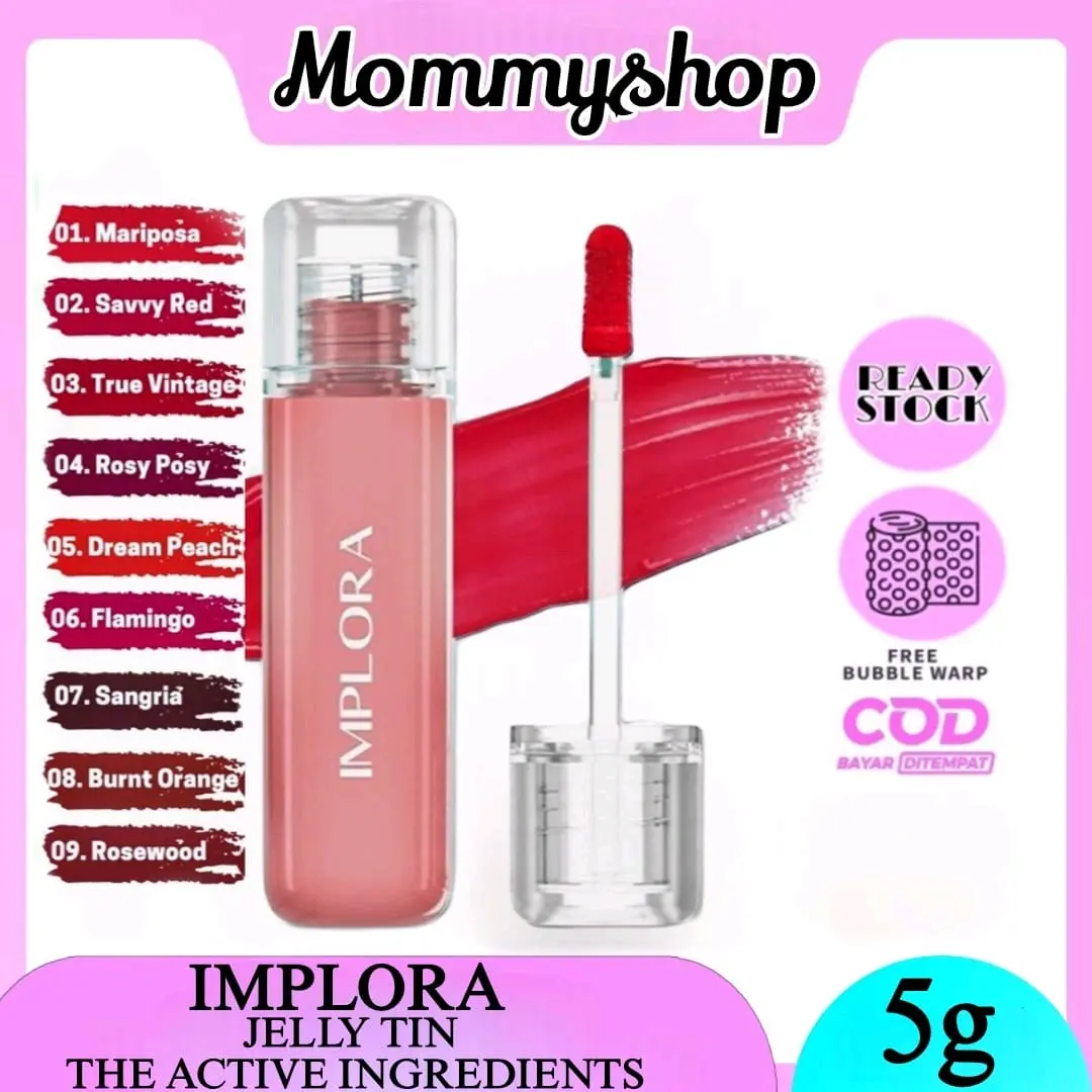 Implora Jelly Tint - Lipstik Gloss Berkualitas - Lipstick Bibir