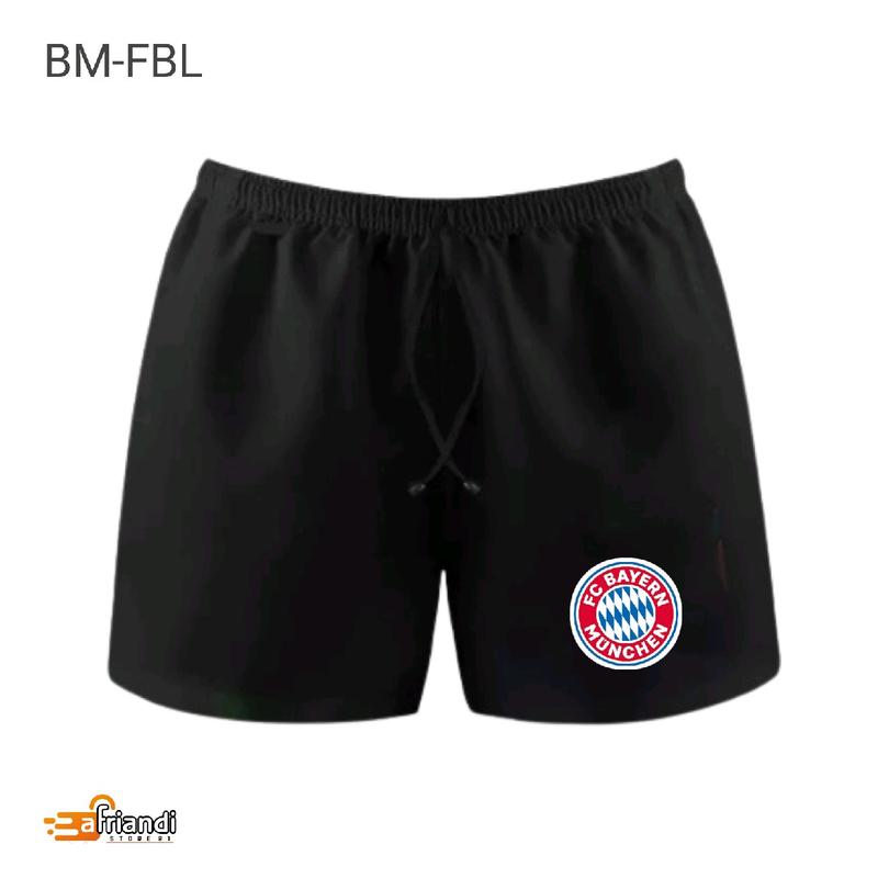 Celana boxer club Bola bawahan olahraga  kain warna ada saku jumbo Santai Hitam Putih Polos uniseks sport 4