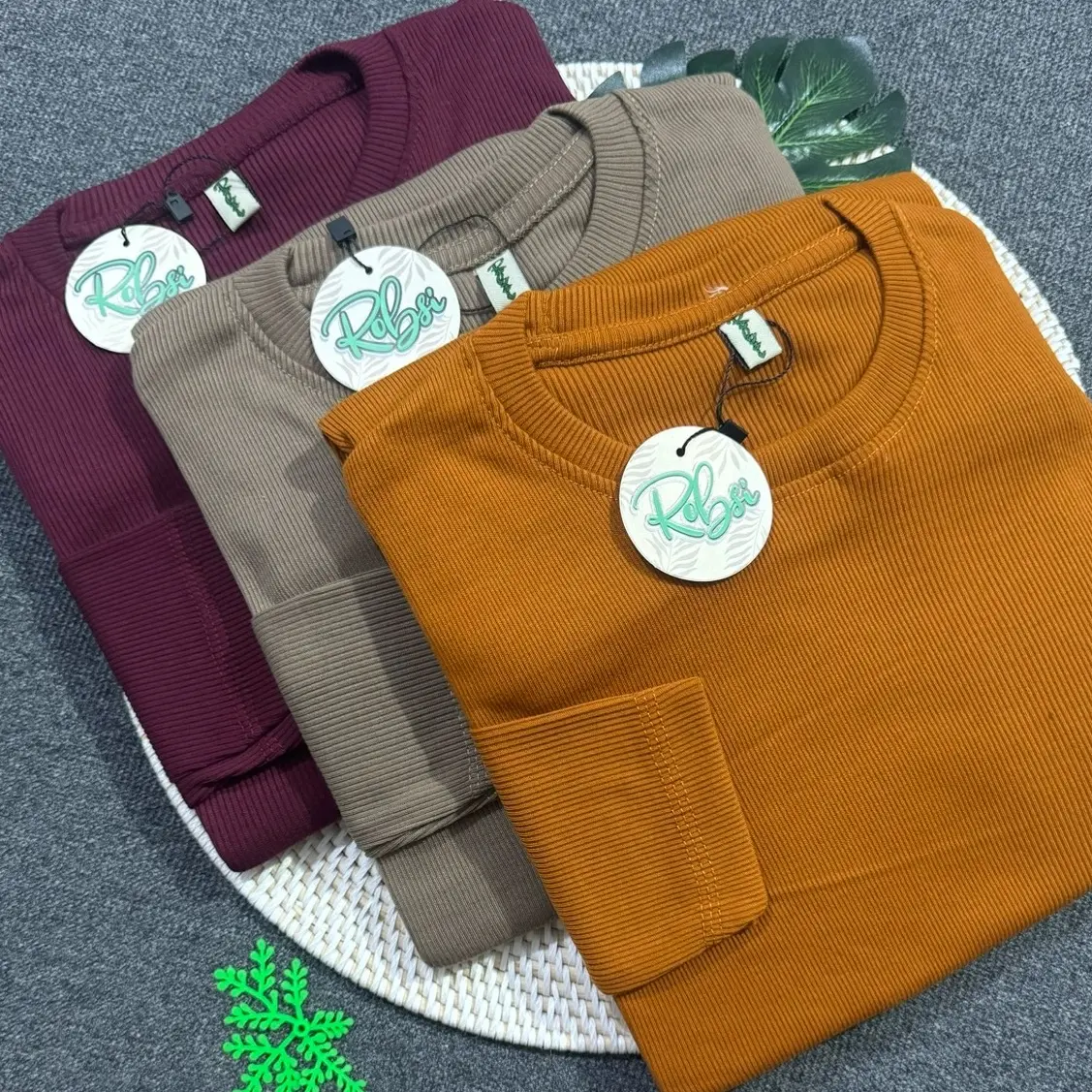 Kaos Rib Premium/Kaos Polos Lengan Panjang