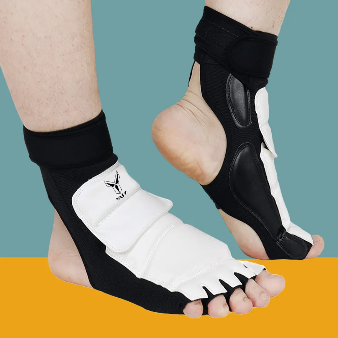 Sarung Tangan & Pelindung Kaki Taekwondo YALO | Premium Gloves & Foot Protector Sparring Lomba Latihan Bela Diri | PU, Anti Slip & Nyaman