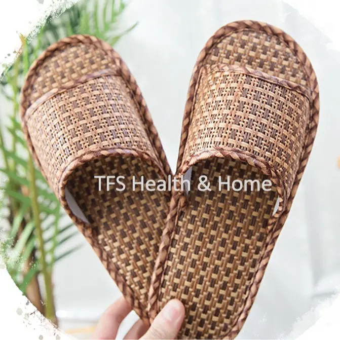 SG Local Brand Custom-made Premium Anti-Slip Bamboo & Rattan Slipper
