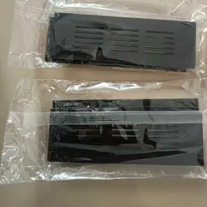 Sarangan Saringan Lubang Hawa / Lubang Udara / Lobang angin / Saringan Udara Kotak Ventilasi (Ukuran 5 x 15) Warna Hitam Dan Anodize