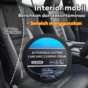 Krim Pembersih & Perawatan Jok Kulit Mobil - Penghilang Noda Tanpa Bilas Pelembab & Pelindung Interior