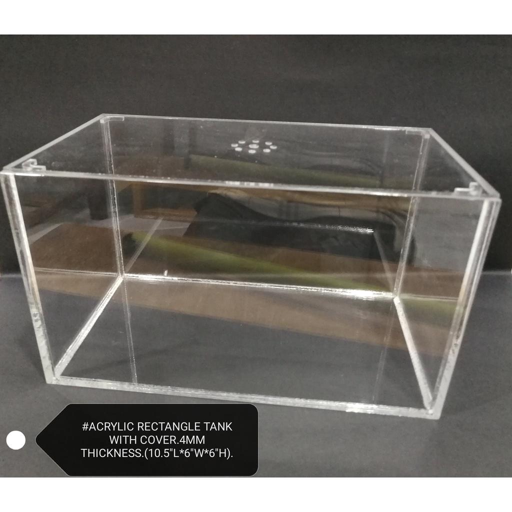 Acrylic Fish Tank Rectangular Top Cover Aquarium Akuarium Ikan