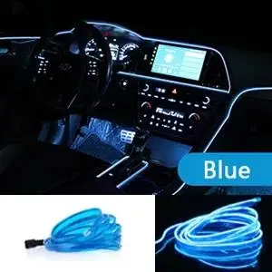 Dải Đèn Led Cho Nội Thất Xe Hơi, Đèn Trang Trí Có Dây Neon EL Để Tự Làm Tự Động, Đèn Xung Quanh Linh Hoạt, USB, Không Khí Tiệc Tùng, Diod, 5 / 3 / 1M 6