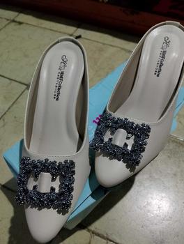 Product Review of HMF Yuiko High Heels Mules Wanita 7 cm AR08 from 💞**a n**💞 1