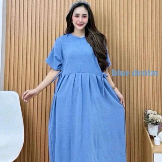 Paket usaha 100ribu 3pcs daster chibi crinkle airflow murah daster busui jumbo daster kekinian daster viral Dewasa 6