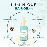 Gambar Luminique Minyak Perawatan Rambut 60ml Nourishing Hair Oil Macadamia Jojoba dari TakedaPro_NEW Kab. Tangerang 5 Tokopedia