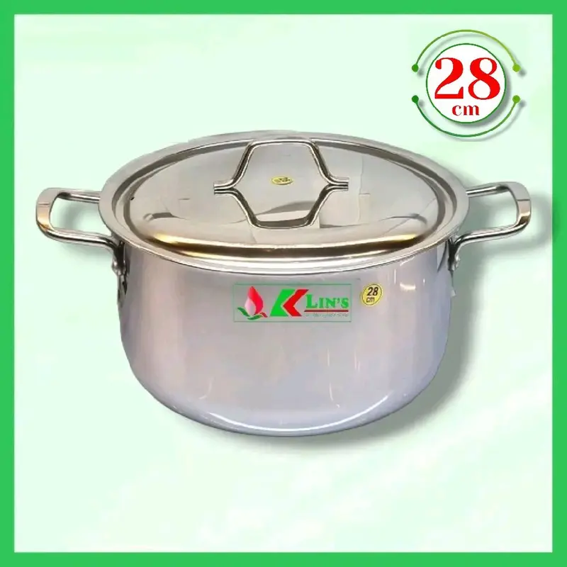 NỒI INOX 1 ĐÁY KLINS CAO CẤP 28CM 0