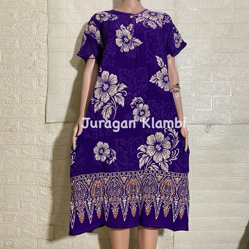 [Sesawi] Daster Plisir Sesawi Label Putih LD 120 Busui Kancing Kantong dan Cocok untuk Ibu Menyusui