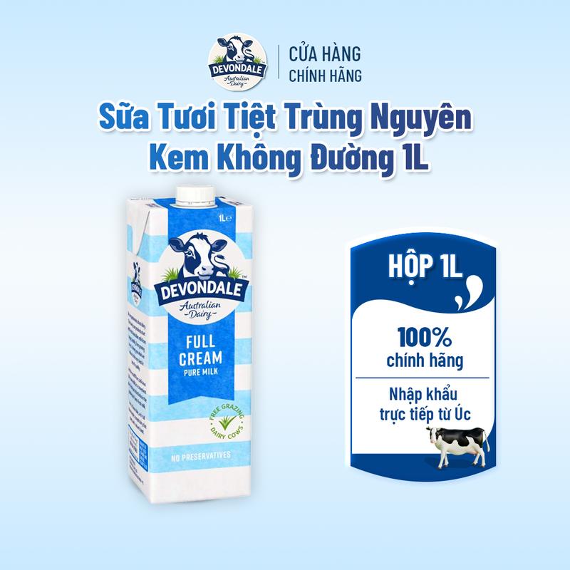 Sữa Devondale Sữa Tươi Tiệt Trùng Nguyên Kem Không Đường