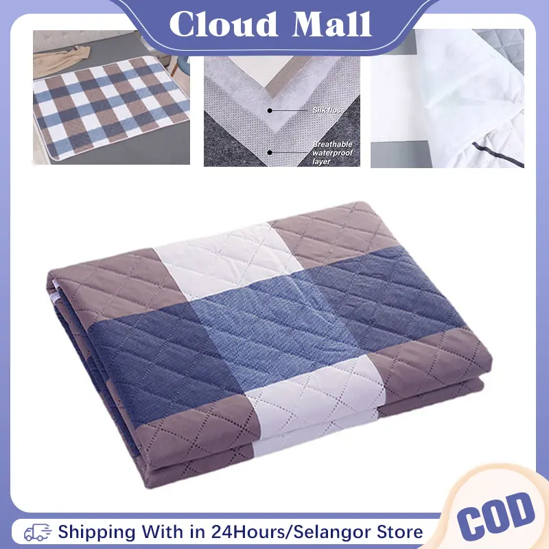 Adults Incontinence Bed Pads Washable Waterproof Reusable Elderly Urine Pad For Bed Ridden Patient