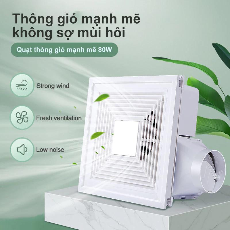 Quạt thông gió âm trần 6/8/10/12inch Quạt hút âm trần,220v Tặng 1m ống hút Gắn…