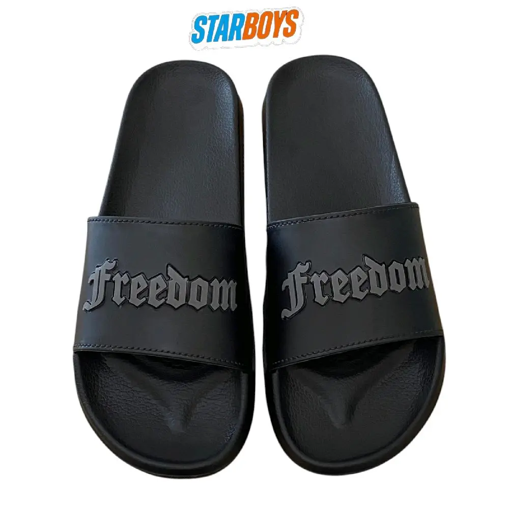 Sendal Pria Wanita Basic Polos Anti Slip Sandal Selop Karet Fullblack Ringan Dan Empuk Anti Slip Anti Jebol Sandal Freedom Shoes