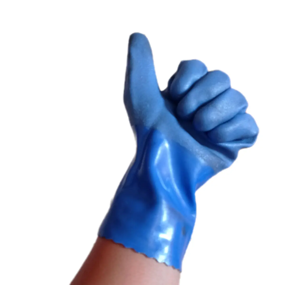 sarung tangan karet pvc + sarung tangan kompan biru + sarung tangan anti air + sarungbtangan pupuk basah + sarung tangan anti cairan kimia Cleaning