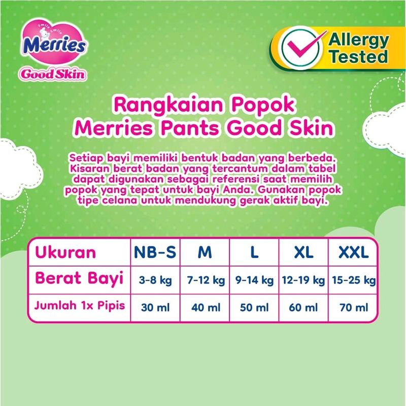 PROMO 1 pack NBS40 Merries Pants Good Skin Diapers/ Popok Bayi 2