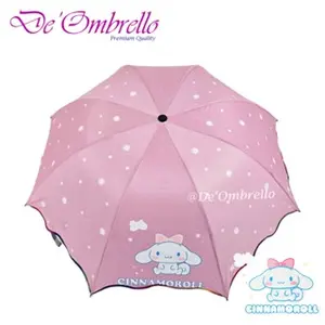 (562)Payung Lipat 4 Fancy Anti UV Motif Cinnamoroll Lapis Silver ANTI UV/Payung Fancy PremiumQuality