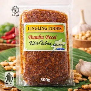 500 gram Sambel Pecel Asli Bumbu Kacang Khas Tuban Varian Sedang