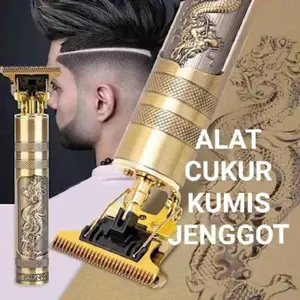 Alat Mesin Cukur Potong Rambut Bulu Kumis Dan Jenggot Listrik Vintage T9 Dragon Hair Clipper