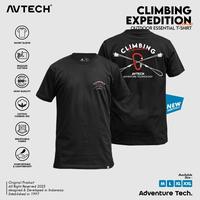 Gambar AVTECH - T-Shirt Kaos Pria Wanita Lengan Pendek Outdoor Casual Harian Cotton Combed - CLIMBING EXPEDITION Gunung Logo High Sablon - Hitam, L dari Avtech Adventure Technology Kota Administrasi Jakarta Timur 1 Tokopedia