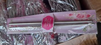 Product Review of Isi 100 Pcs Souvenir Sumpit Stenlisst Kemasan Alas Shabby Cantik Unik Souvenir Murah Bermanfaat Souvenir Pernikahan Khitanan Ulang Tahun Souvenir Stenlis from h**t 3