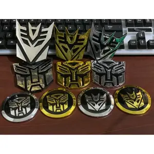 Stiker Emblem Logo Transformers 3D Untuk Motor & Mobil autobot deception