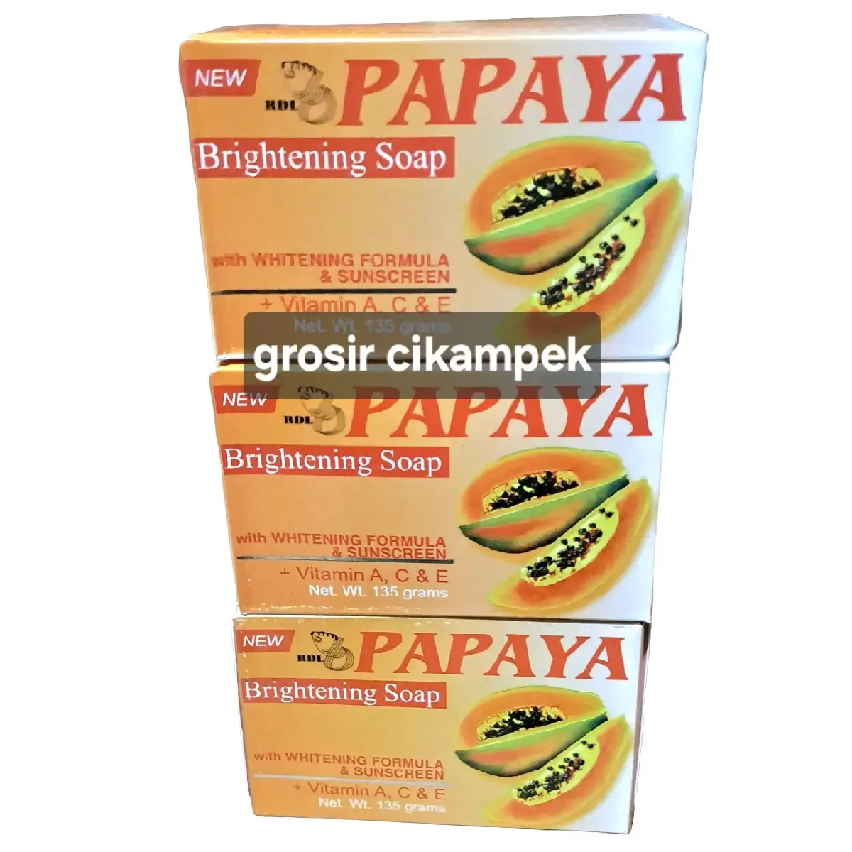 3 pcs PEPAYA SABUN 135g Sabun brighttening Soap RDL