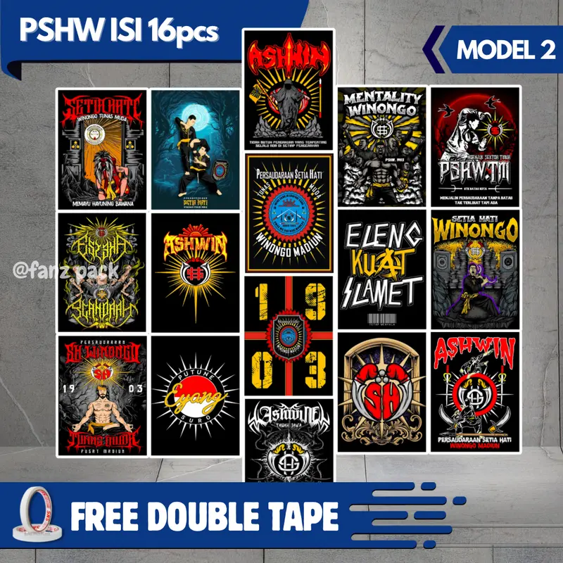 POSTER DINDING PSHW WINONGO ISI 16pcs UK A5 | POSTER KAMAR AESTHETIC, POSTER PERGURUAN,  HIASAN DINDING 1