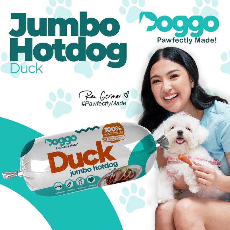 Doggo Jumbo Hotdog Duck Flavor (100g) - High Protein & Fiber - TikTok ...