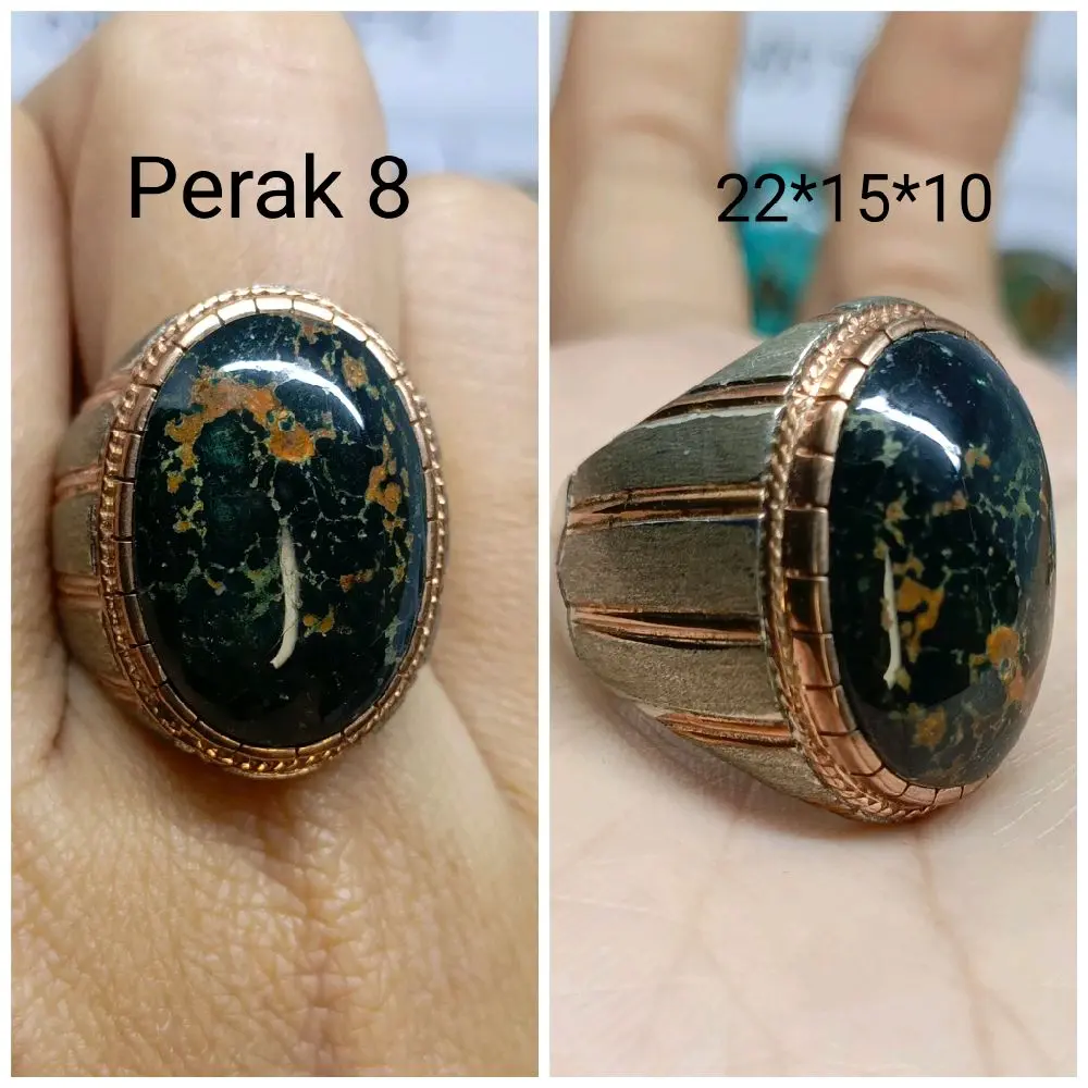 cincin Batu bermotif