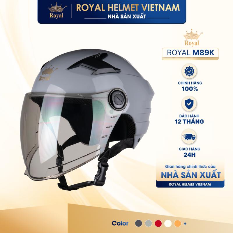 LIVE ĐỘC QUYỀN Nón Bảo Hiểm 1 2 Có Kính Royal M89K Phiên Bản Kính Dài Che Phủ Tối Ưu Có Lỗ Thông Gió | Trực tiếp từ NSX