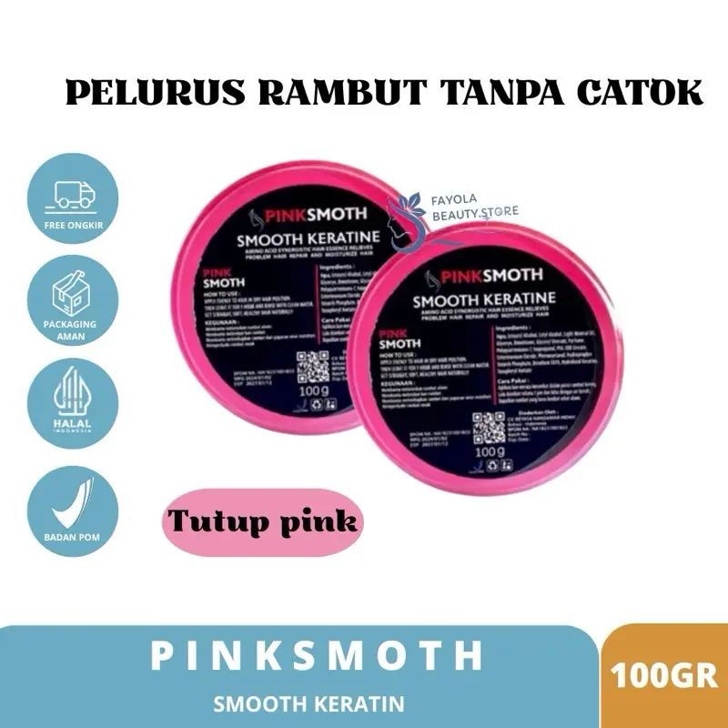 ￼PINKSMOTH - TRAVEL SIZE PELURUS RAMBUT 100ml Melembutkan Meluruskan Perawatan Haircare Perawatan