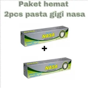 PASTA GIGI NASA ISI 2 PCS / PASTA GIGI HERBAL / PASTA GIGI PERONTOK KARANG GIGI / SARIAWAN / BAU MULUT / ORIGINAL NASA