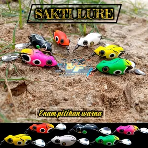 sakti lure + softfrog + umpan casting gabus