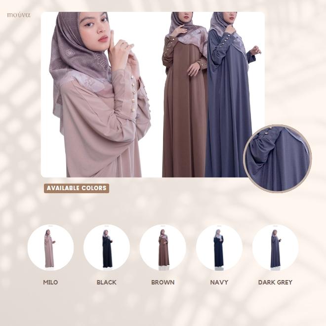 Mouva - Ayra Abaya - Busana Muslimah untuk Wanita - Gamis - Dress - hijab 1
