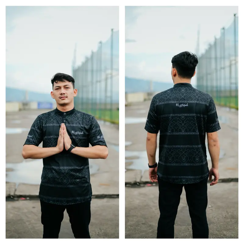 Rollingspeed - Koko Jersey Black - Jersey Lengan Pendek Baju Motif 5