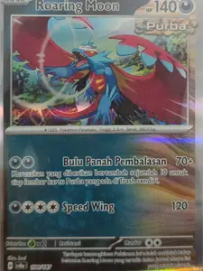 Pokémon Trading Card Game Roaring Moon Kartu SV5K Temporal Forces Versi Indonesia Nomor 100/187