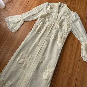 (READY) AMARA MOTIF Dress Outer Brukat Chantily Silk Baju Lebaran Kondangan  Gamis Panjang Terbaru Muslim