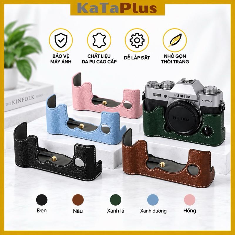 Bao Da Máy Ảnh Fujifilm Chất Liệu PU Bảo Vệ Chống Trầy Xước Máy Ảnh XT-10/20/30/30II, XT-50, XM5,...