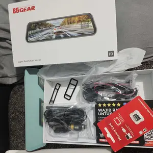 [COD-LV] DASH GUARD Dashcam Mobil Layar Sentuh Penuh A10 2K + 1080p Resolution 9.6 Inch Full Screen IPS Night Vision Full Screen Dual Lens Perekaman Loop 24 jam Car Kabel Kamera