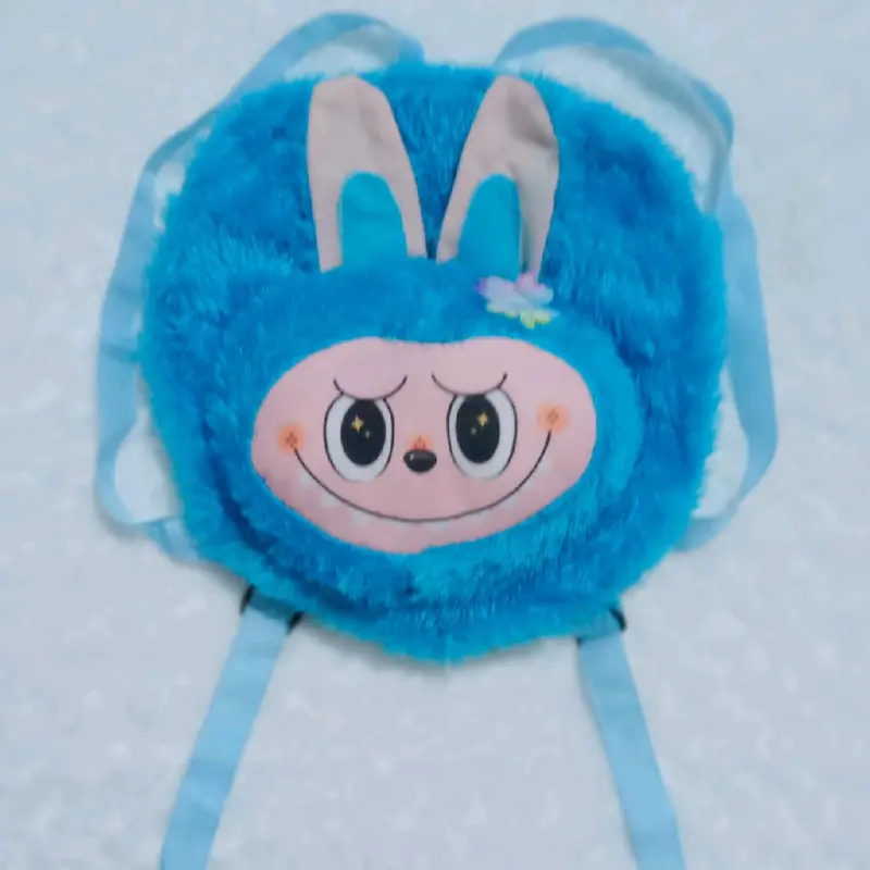 Tas Ransel Kepala Labubu Masuk Buku Tas Gandong Bulu Rasfur Lucu Bisa Cod 6