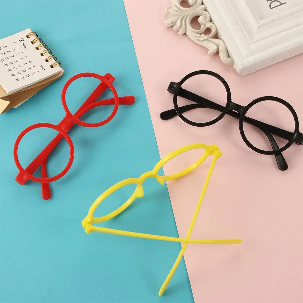 Portable Fashion Without Glasses Lens Girls Eyewear Candy Color Light Spectacle Frames Kid Glasses Frame Round Glasses Frame PP